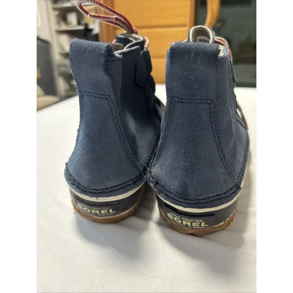 Sorel‎ Women's 6 Out N About Blue Waterproof Duck Rain Boots Winter Classic